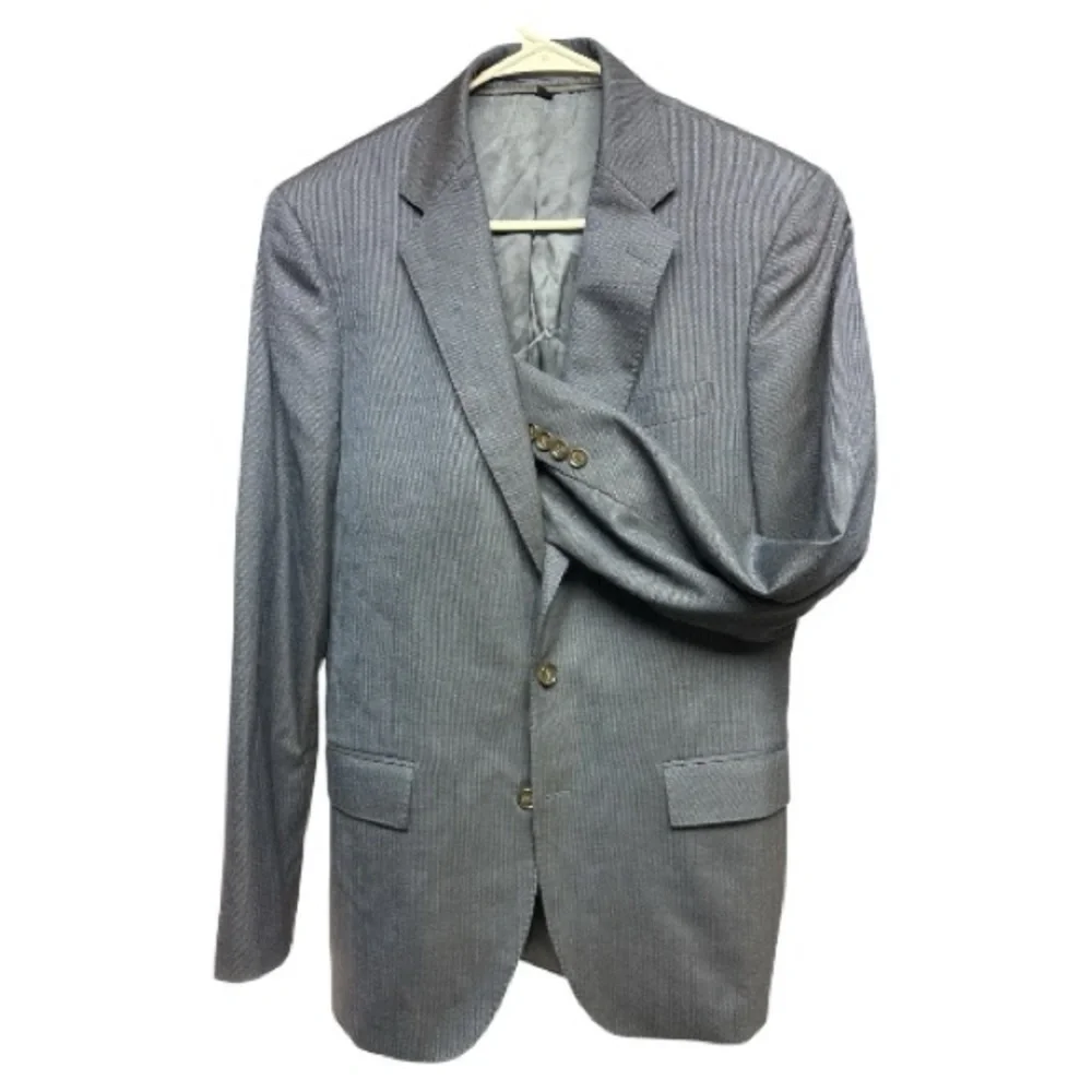 J. Crew Classic Wool Gray Blue Blazer Size 38